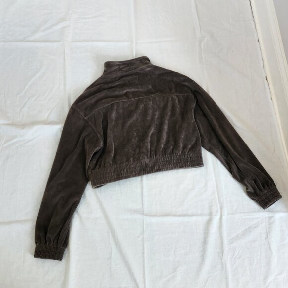 Aerie Groove-On Velour Full Zip Sweatshirt - Picture 15 of 16